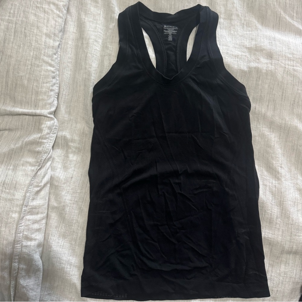 Athleta Black Racerback Tank Top